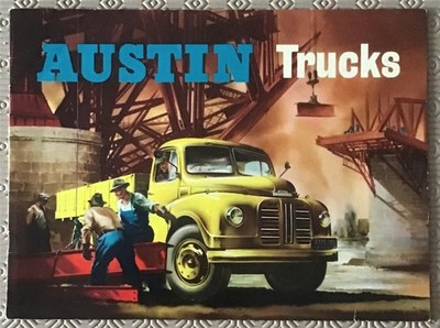 Austin 2 & 5 Tonnen LKW Nutzfahrzeuge Verkaufsprospekt um 1953 #811/C