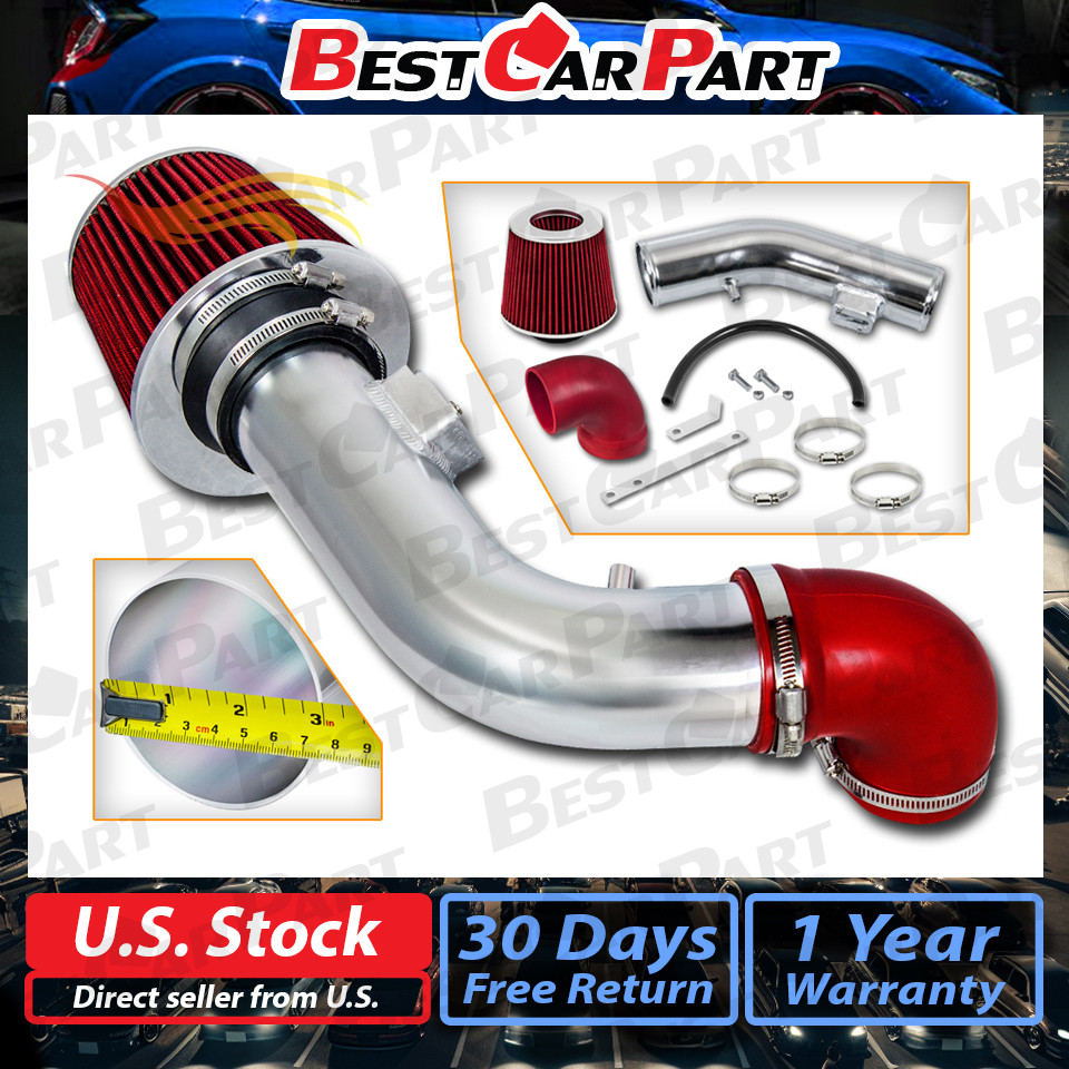 BCP RED 05-10 Cobalt G5 LS LT SS 2.2L 2.4L Short Ram Air Intake + Filter