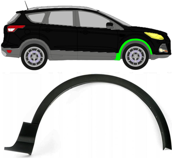 Radlaufverbreiterung FüR Ford Kuga 2013 - 2016 Vorne Rechts-image