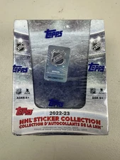 2022-23 Topps NHL Sticker Collection Hockey Factory Sealed Box 50 Packs