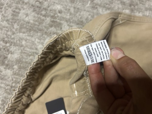 Fashion Nova Tall Size 11 Khaki Cargo Carpenter Pants NWT Tan Utility Style - Picture 17 of 20