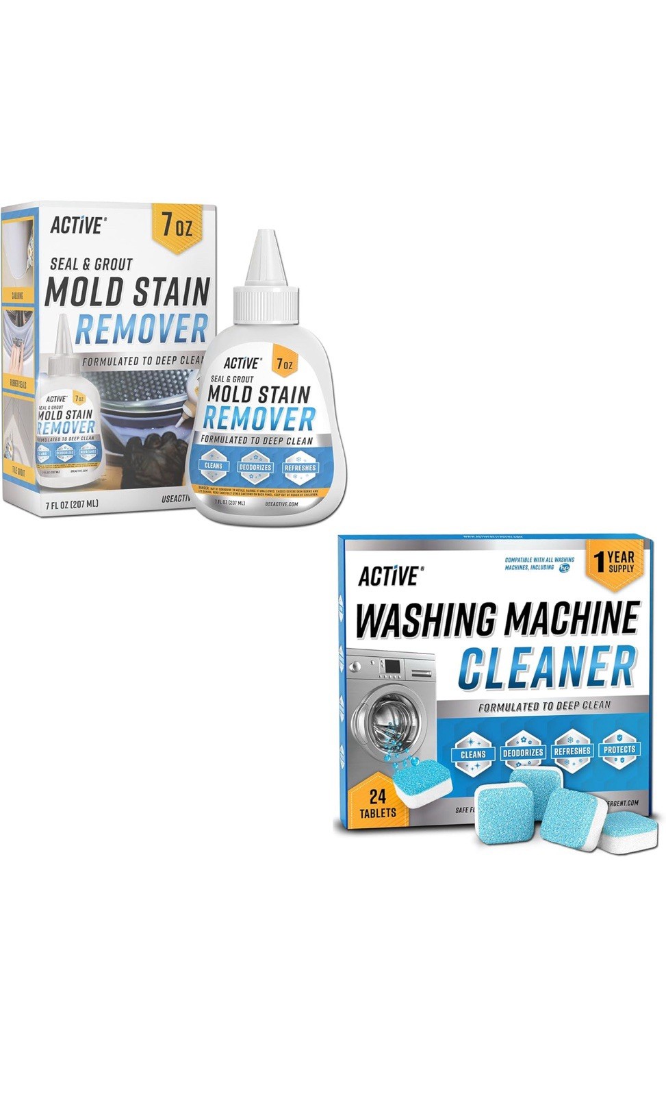 ACTIVE Washing Machine Cleaner and Mold Stain Remover