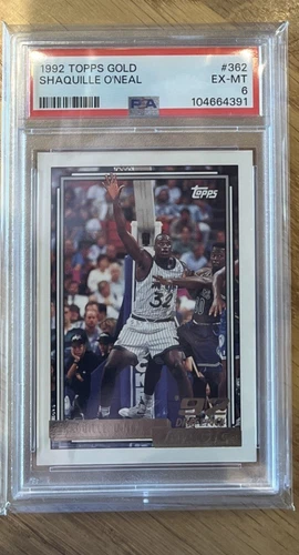 1992 Topps Gold #362 Shaquille O'Neal RC Rookie PSA 6