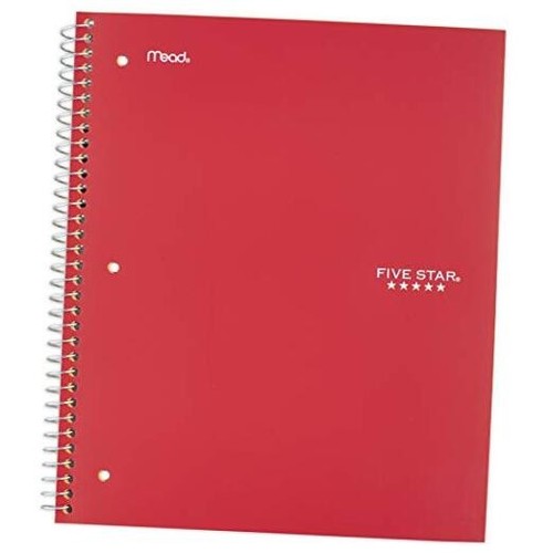 Spiral Notebook, 1 Subject, Graph Ruled Paper, 100 Sheets, 11" x 8-1/2" Sheet