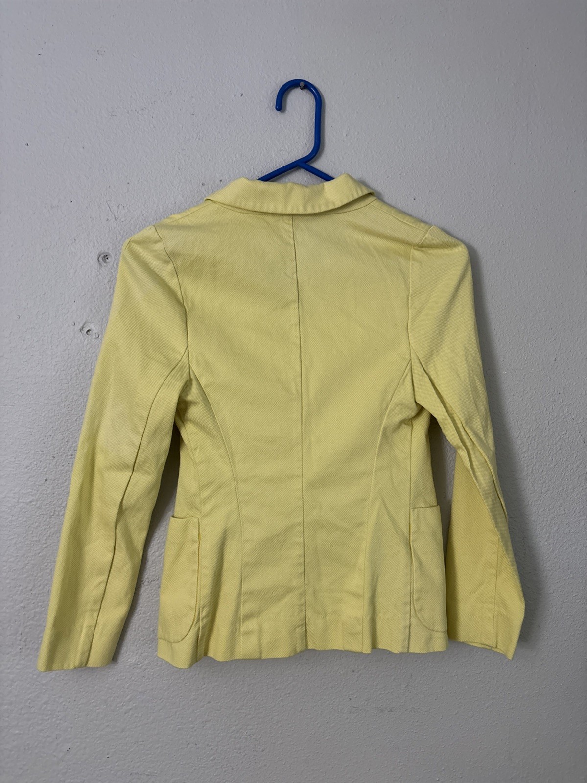 ESCADA Womens Blazer Jacket Two Button Cotton Yel… - image 5