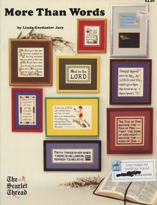 Scarlet Thread More Than Words Faith Lord Religious Counted Cross Stitch Pattern