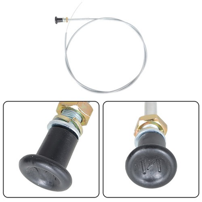 #ad 1 2 PACK 237 Universal Push Pull Choke Cable 63quot; Inner 60quot; Conduit 2 3 4quot; travel $8.51