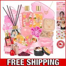 Complete Spa Experience Gift - 23PC Luxury Bath Set in Beautiful Basket for Her