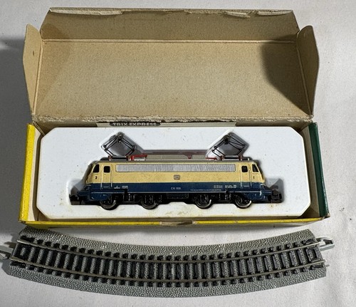 Minitrix 2931 escala N vintage DB E10 1309 eléctrico loco Rheingold azul crema embalaje original | Condition: New: Other (See Details)