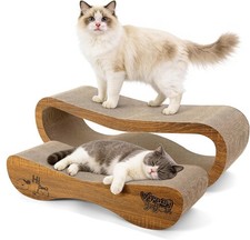 Cat Scratcher, 2 In 1 Cat Scratch Board for Scraching  Napping, Cat Scratche...