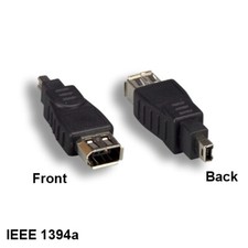 Kentek IEEE1394a Firewire 4 Pin Male / 6 Pin Female Adapter for for PC MAC iLINK
