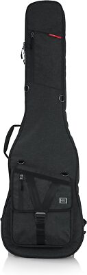 Gator Cases Transit Series Bass Guitar Gig Bag; Charcoal Black Exterior