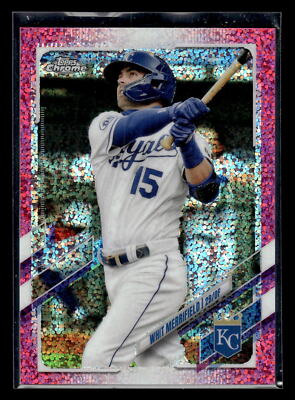 2021 Topps Chrome #107 Whit Merrifield 40/350 Magenta Speckle