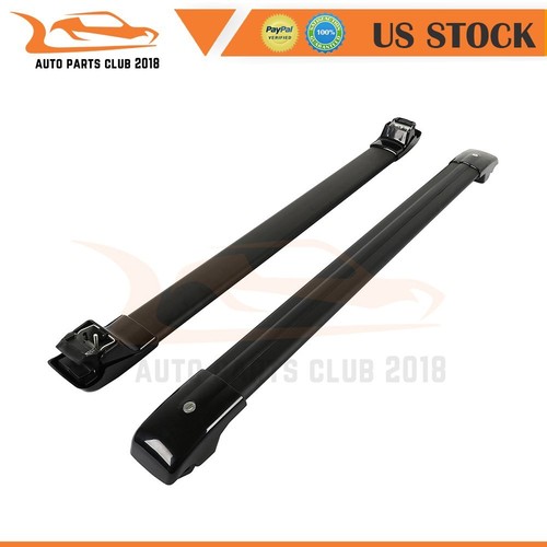 Black Roof Rail Rack Cross Bar Luggage Carrier For 2010-2014 GLK 280 GLK350 car - Picture 3 of 8
