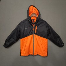 Boys Swiss Tech Winter Coat Orange  Black Size Medium