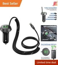 Radar Detector Power Cord Dual USB Charger Ports Replacement Compatible with ...