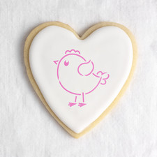 Easter Chick Cookie Stencil - Durable  Reusable Mylar Stencils