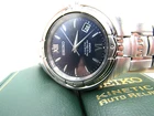 Vintage Rare Seiko Kinetic Auto Relay 5J22-0AB0 WR 100M  Dive Watch w/ Box Case
