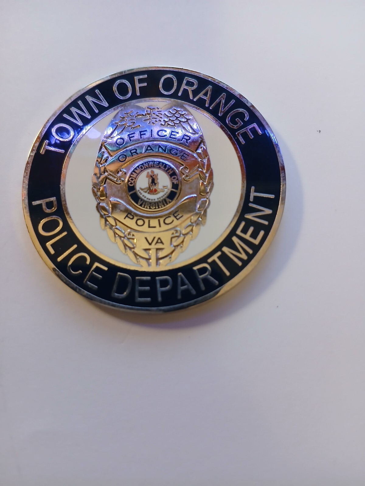 Orange Police Town Department Virginia VA Sheriff Coin Rare Challenge