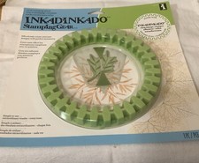 Inkadinkado 6  Stamping Gear Circle Stamping Wheel 6  New Crafts Stamps