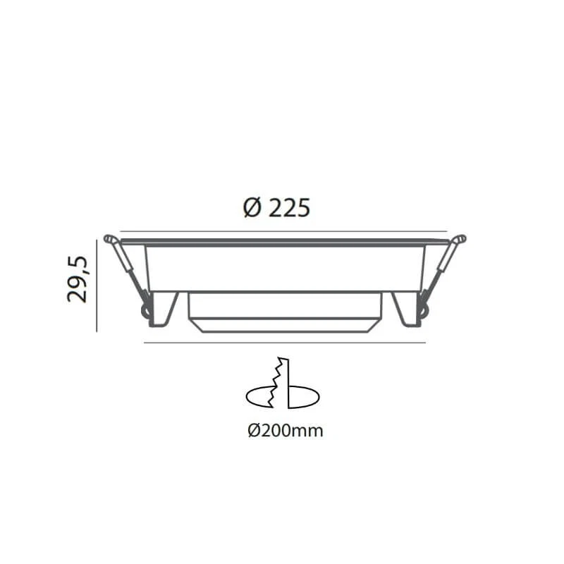 Downlight LED 18w IP54 Especial Exterior - 1720lm - 3 años de Garantía - Imagen 4 de 4