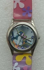 Rare Vintage Disney Minnie Mouse Watch Small Face and Wrist Band SII SEIKO 