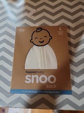 Happiest Baby Snoo Sack Organic 5-Second Swaddle Size L 4-6 Months, Gray