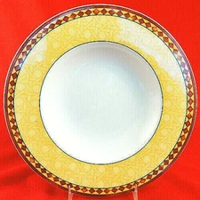 VILLEROY & BOCH SWITCH PLANTATION SAFRAN Rim Soup Bowl 9" NEW NEVER USED Germany