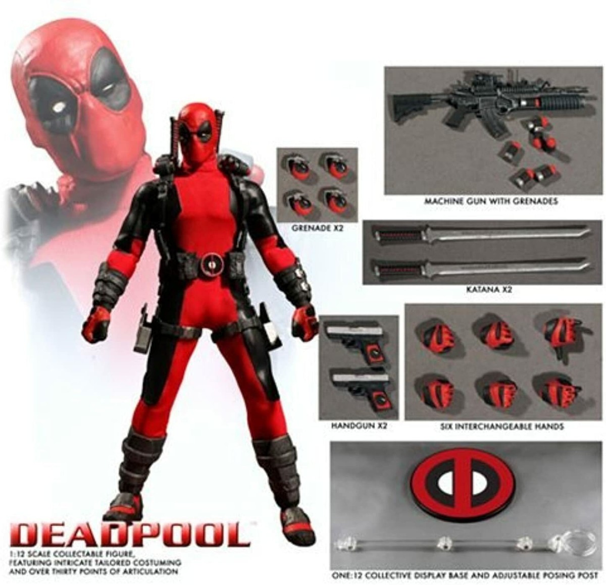 Mezco Marvel X-men Deadpool One:12 Collective Action Figure