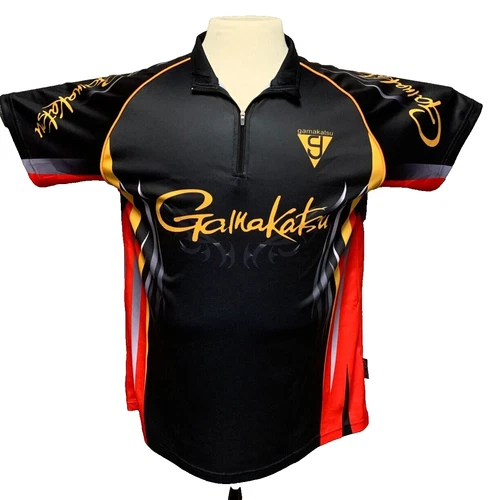 Gamakatsu 1/4 zip Short Sleeve Black Shirt  GM3699 Outdoor Shirt XXL NEW NO TAGS - Picture 1 of 5