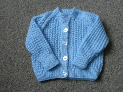 pale blue baby cardigan