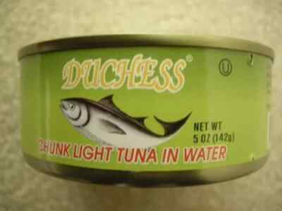 ```````````TUNA Chunk light in water  DUCHESS 5 oz  Lot of 5 CANS````````````