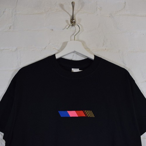 Nascar Stripe Hip Hop Odd Future White Black Tee T-shirt by Actual Fact - Picture 4 of 9