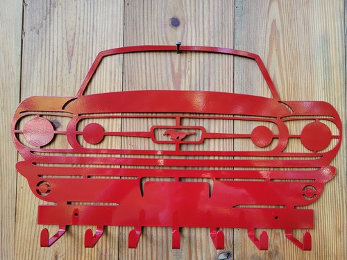 METAL FORD MUSTANG KEY RACK HAT RACK | eBay