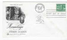 1959-FIRST DAY OF ISSUE COVER-#1059-THE HERMITAGE