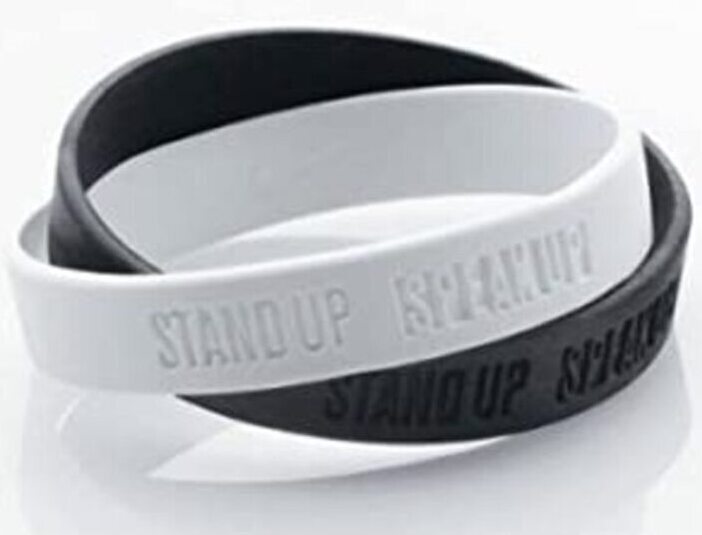 NIKE STAND UP SPEAK UP SILICONE WRISTBAND BRACELET ADULT SIZE 2005