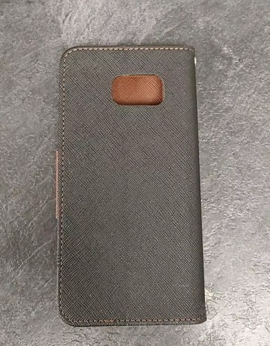 Mercury Samsung S6 Black and Brown Wallet Case - Picture 2 of 2