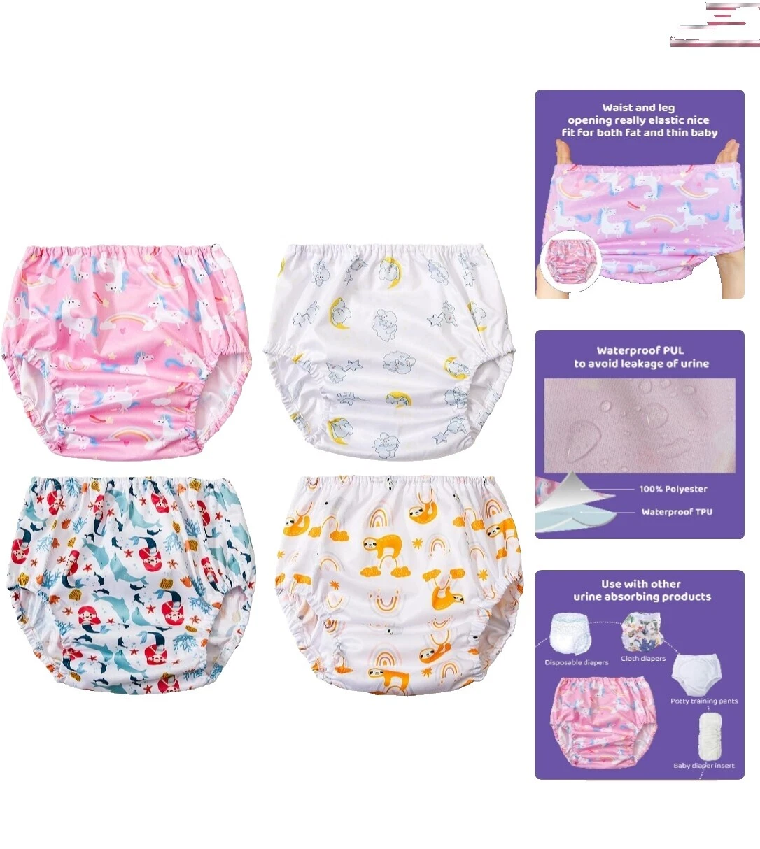 Polyurethane Laminate Multicolor Diaper Covers