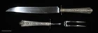 Normandie by Wallace Serving Meat Knife & Fork Sterling Silver Handle Set