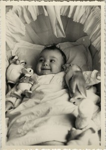 Photo Ancienne Vintage Snapshot Enfant Bebe Jouet Donald Child Old Toy Ebay