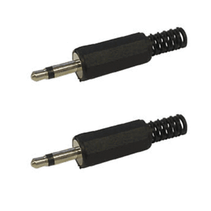 4 Fiches Jack 6.35 Mâle Mono Capot Métal Connections à Souder