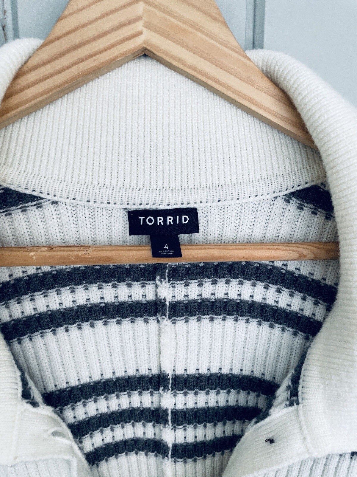 Torrid Collared Button Front Cardigan Sweater 4X … - image 3