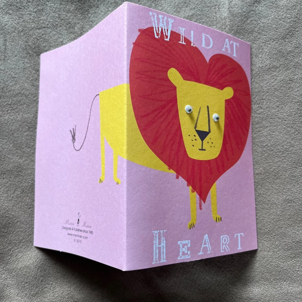 4 x Childrens Valentines Cards Animal Designs - Image 3 of 4