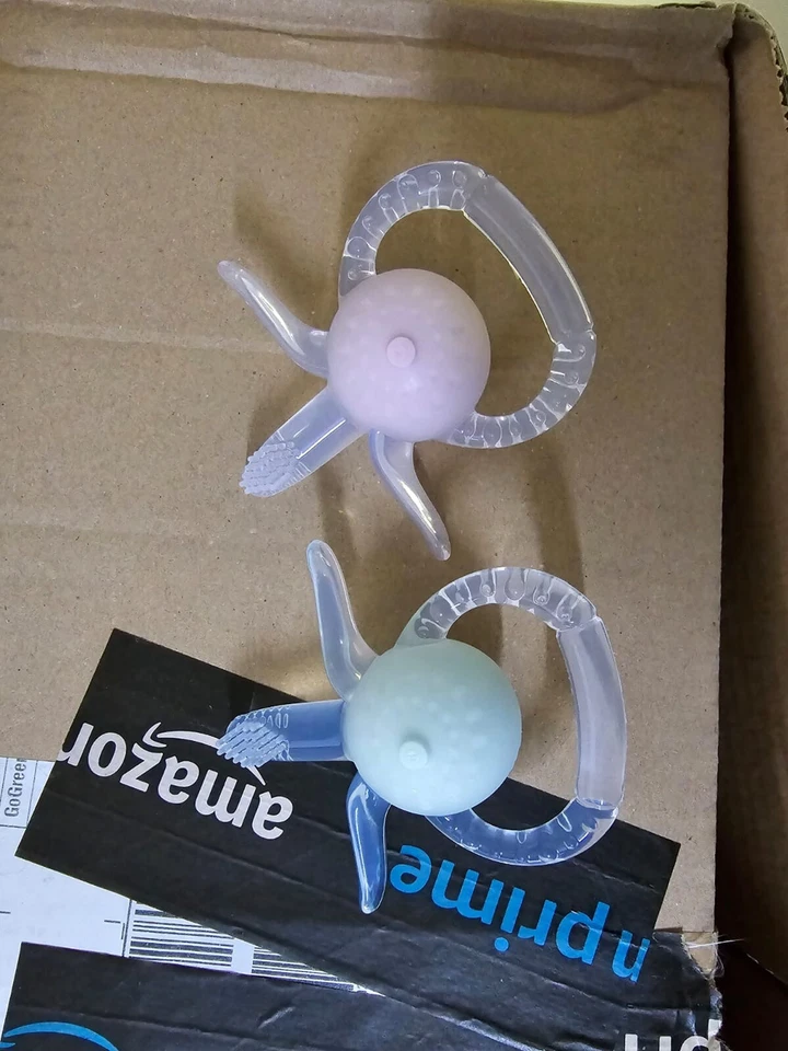 Restposten Paket Spielzeug Kinder Spielzeug Beißringe Rassel Rosa Türkis Neu