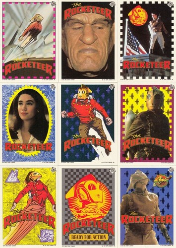 The Rocketeer Movie 1989 Topps Complete Base Puzzle Sticker Card Set of 11 - Bild 1 von 3