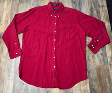 Nautica Men s Red Classic Fit Button Down Shirt Size 17 34/35 100 Cotton