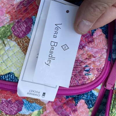 Vera Bradley Iconic Campus Backpack Superbloom Pink  display picture 1