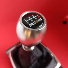 CHROME WEIGHTED 6SP JDM SHIFT GEAR KNOB for LANCER EVO MIRAGE GALANT RALLIART VR