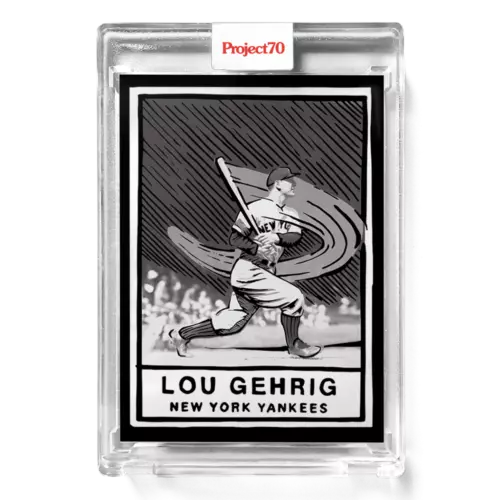 2021 TOPPS PROJECT70 #250 Lou Gehrig by Joshua Vides