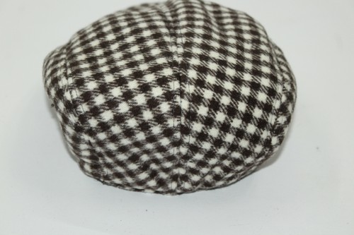 MODAITALIA FLAT CAP HERRINGBONE WOOL BLEND SIZE F18730 - Picture 3 of 3